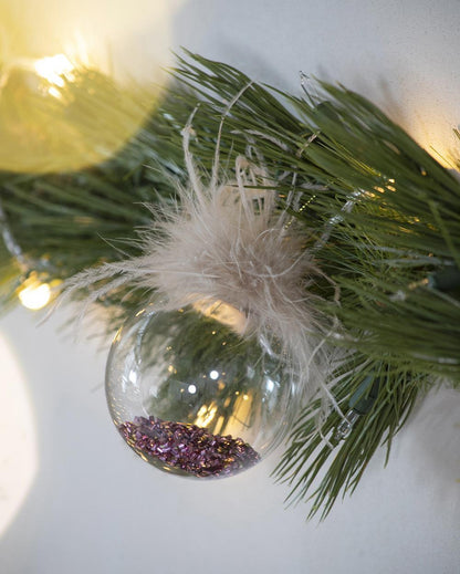 Christmas Ball Ornaments, Glass Decorative Hanging Ball Christmas Tree Ornaments For Holiday Decorations (Set of 12) - Multi
