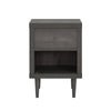 Nystrom - Wood Single Drawer Nightstand - Gray