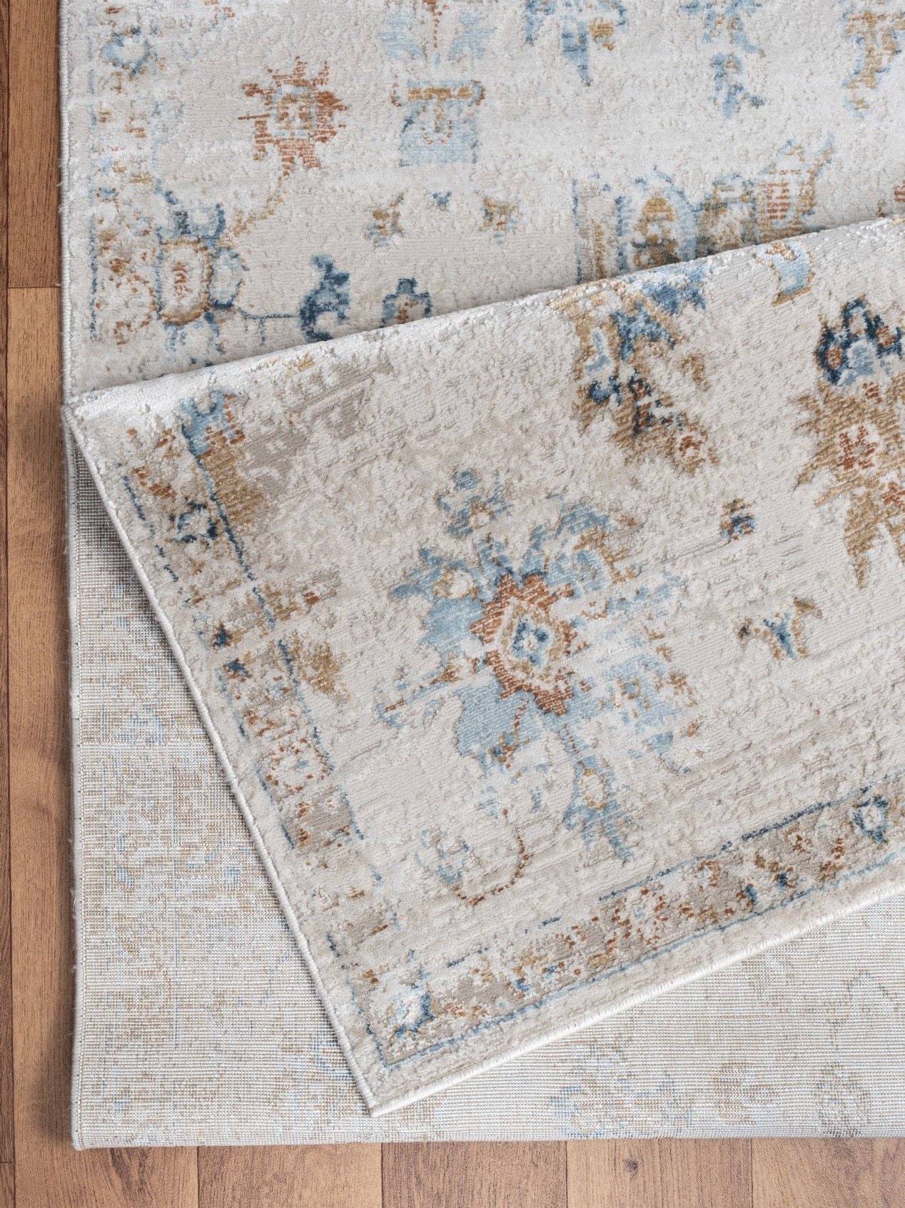 Noble - 7'10" X 10'3" Area Rug Polypropylene - Ivory