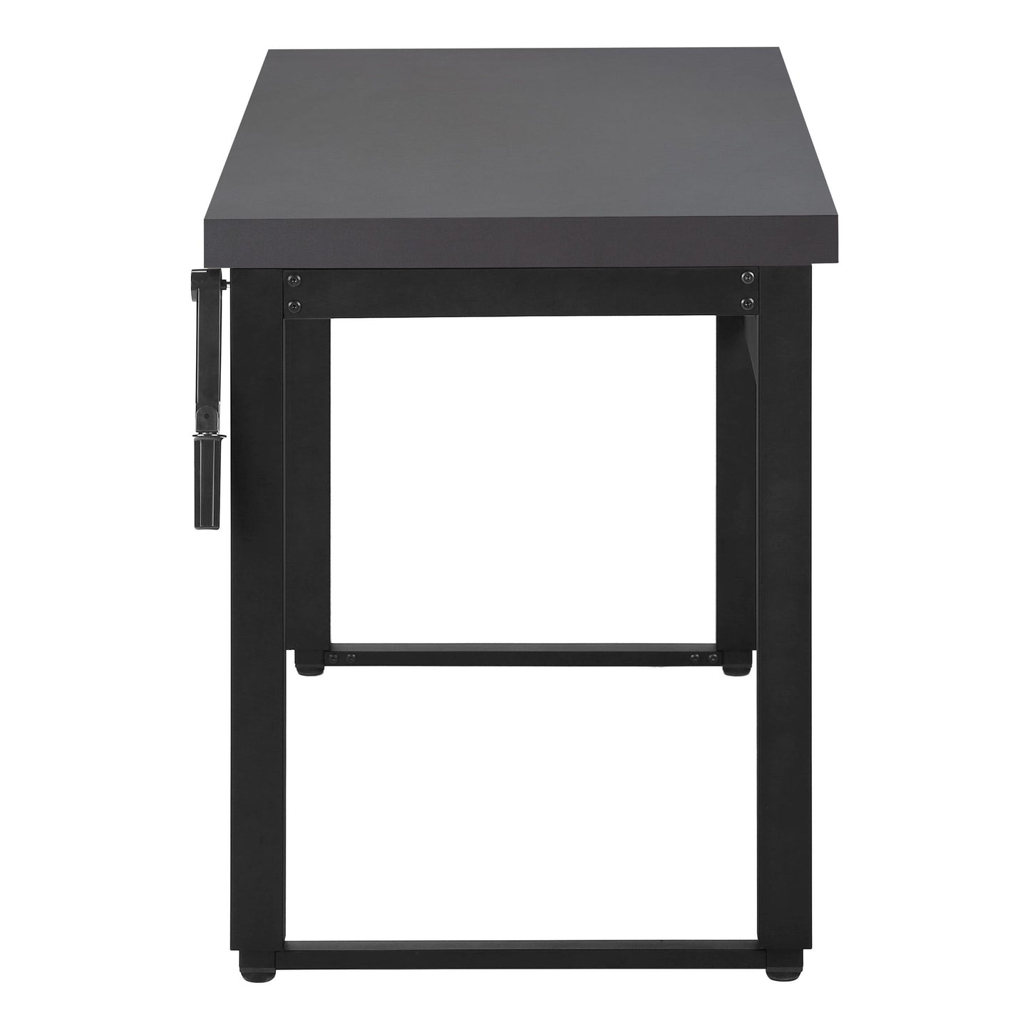 Computer Desk, Home Office, Standing, Adjustable, Laptop, Contemporary & Modern - Gray