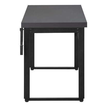 Computer Desk, Home Office, Standing, Adjustable, Laptop, Contemporary & Modern - Gray