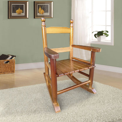 Children's Rocking Chair Indoor Or Outdoor, Suitable For Kids, Durable - Oak