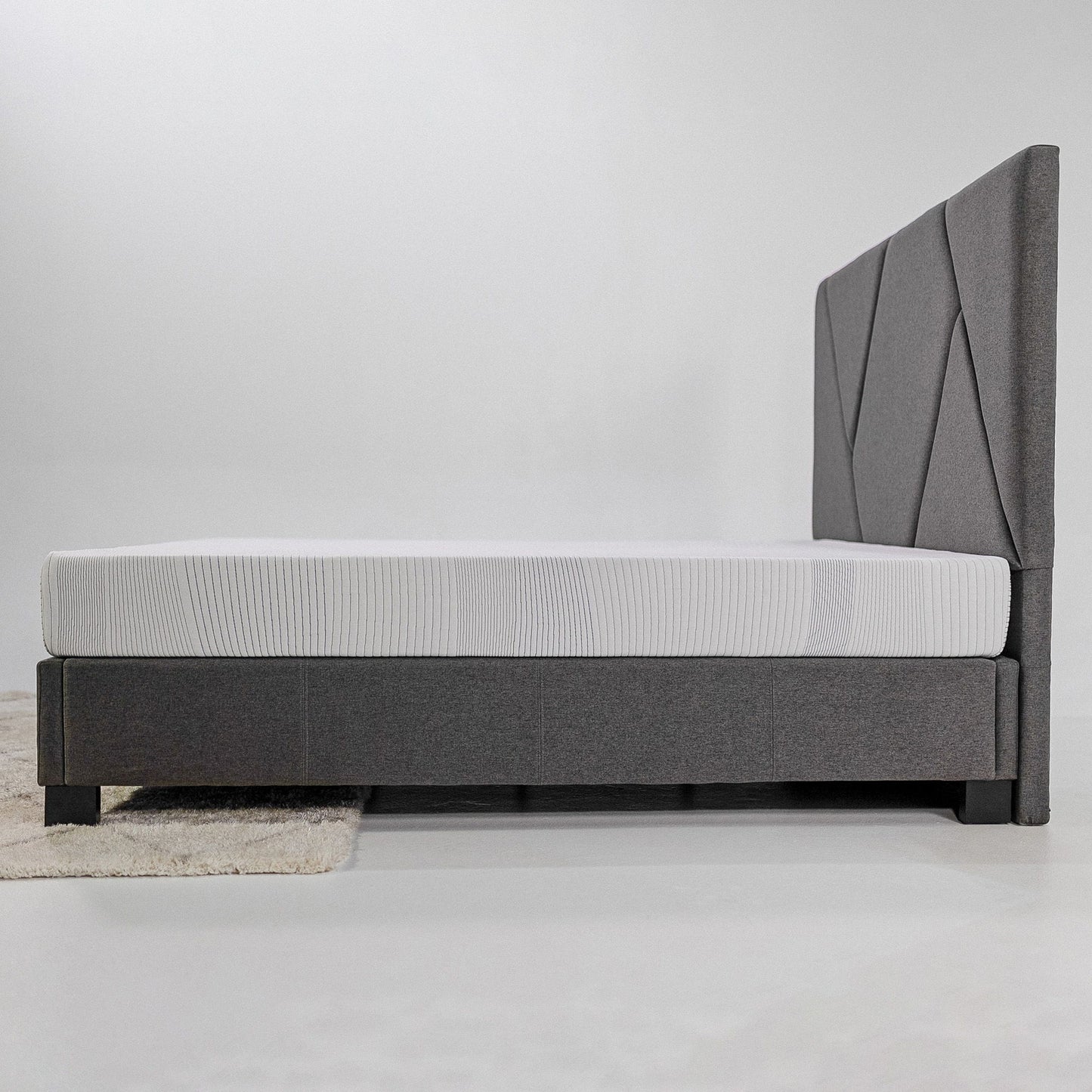 Regen - 8" King Size Cooling Copper Infused Memory Foam Mattress - White