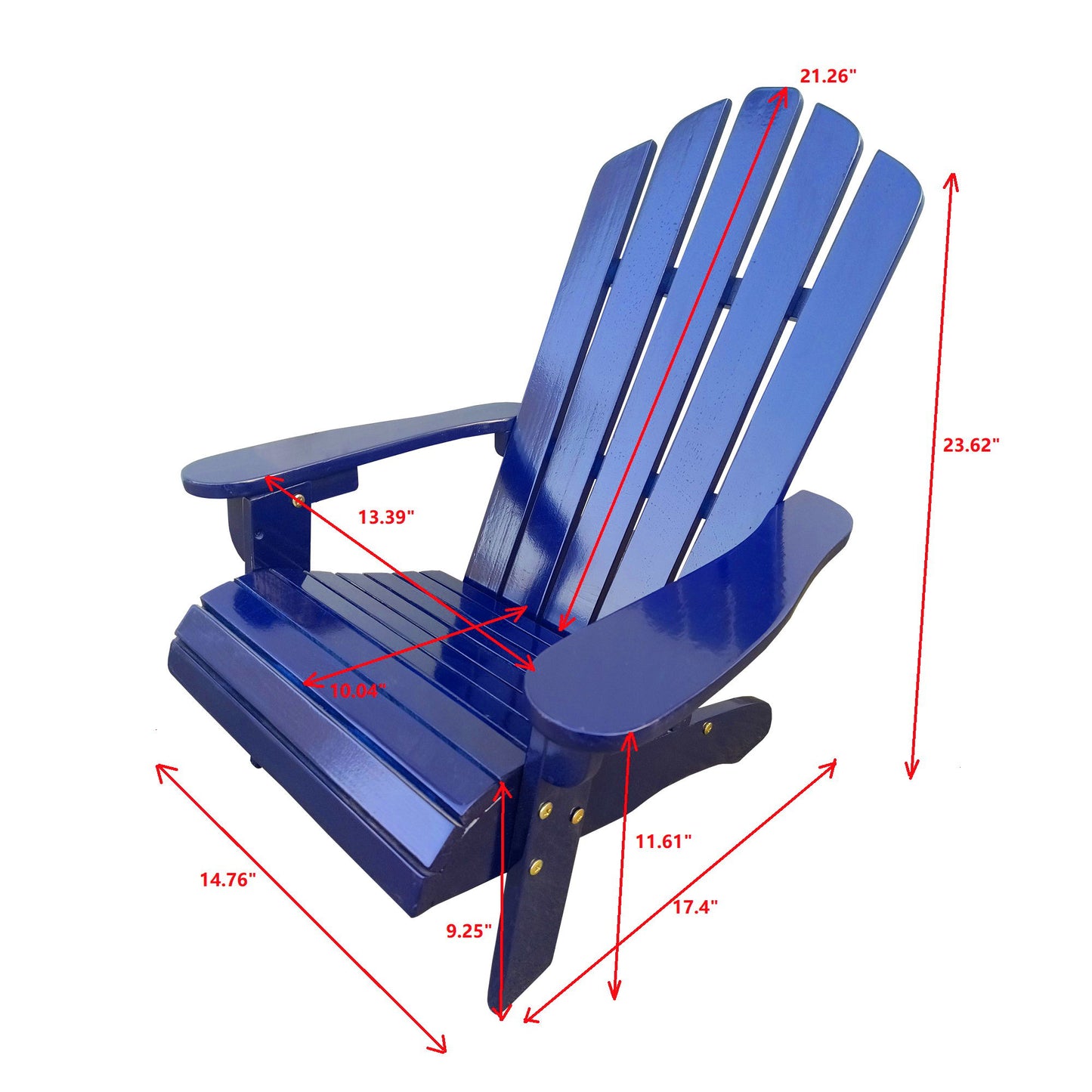 Outdoor Or Indoor Children Adirondack Chair - Blue
