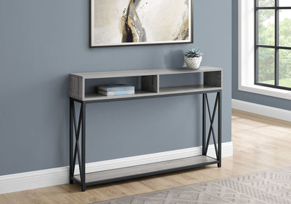 Accent Console Table For Entryway, Modern - Gray