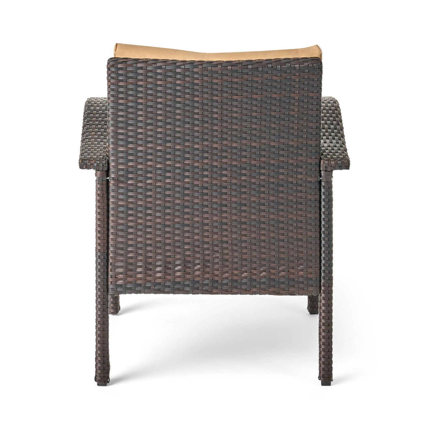 Honolulu - 4 Pieces Wicker Set Outdoor Seating - Brown / Tan With