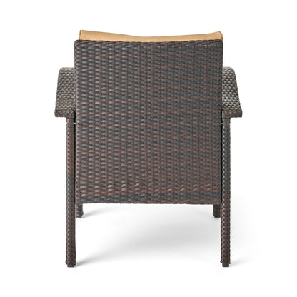 Honolulu - 4 Pieces Wicker Set Outdoor Seating - Brown / Tan With