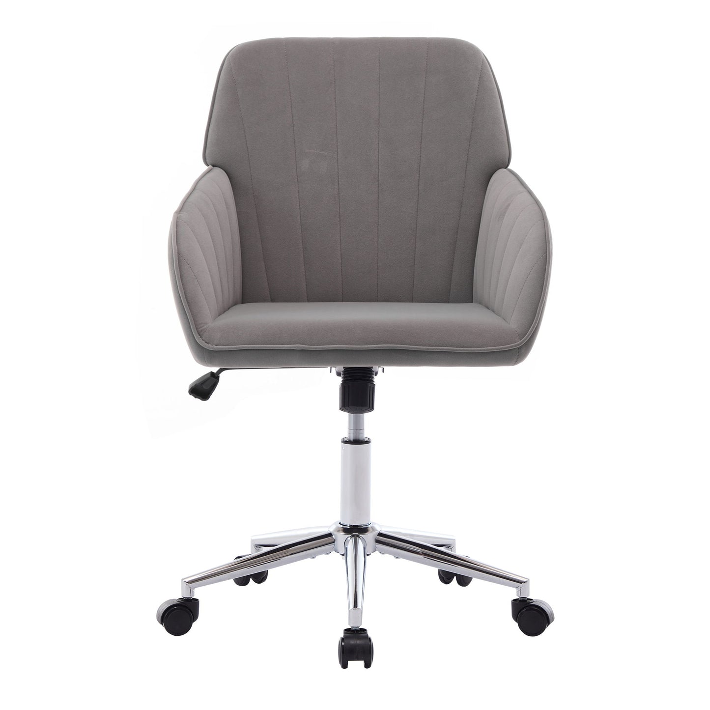 Adjustable Office Chair, Ergonomic Swivel Chair With Comfortable Backrest Seat - Gray