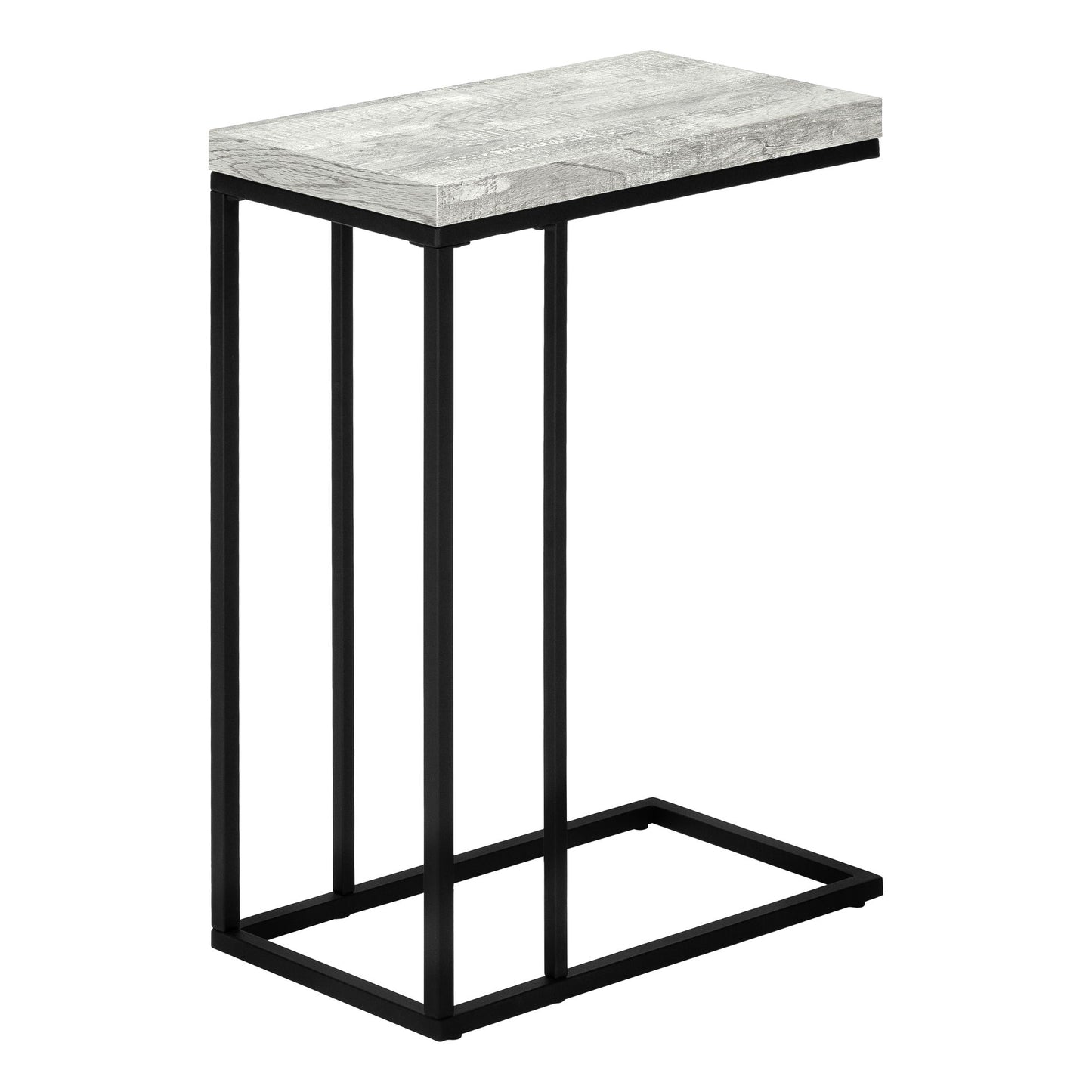 Accent Table, C - Shaped, Contemporary Stylish - Gray