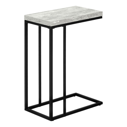 Accent Table, C - Shaped, Contemporary Stylish - Gray