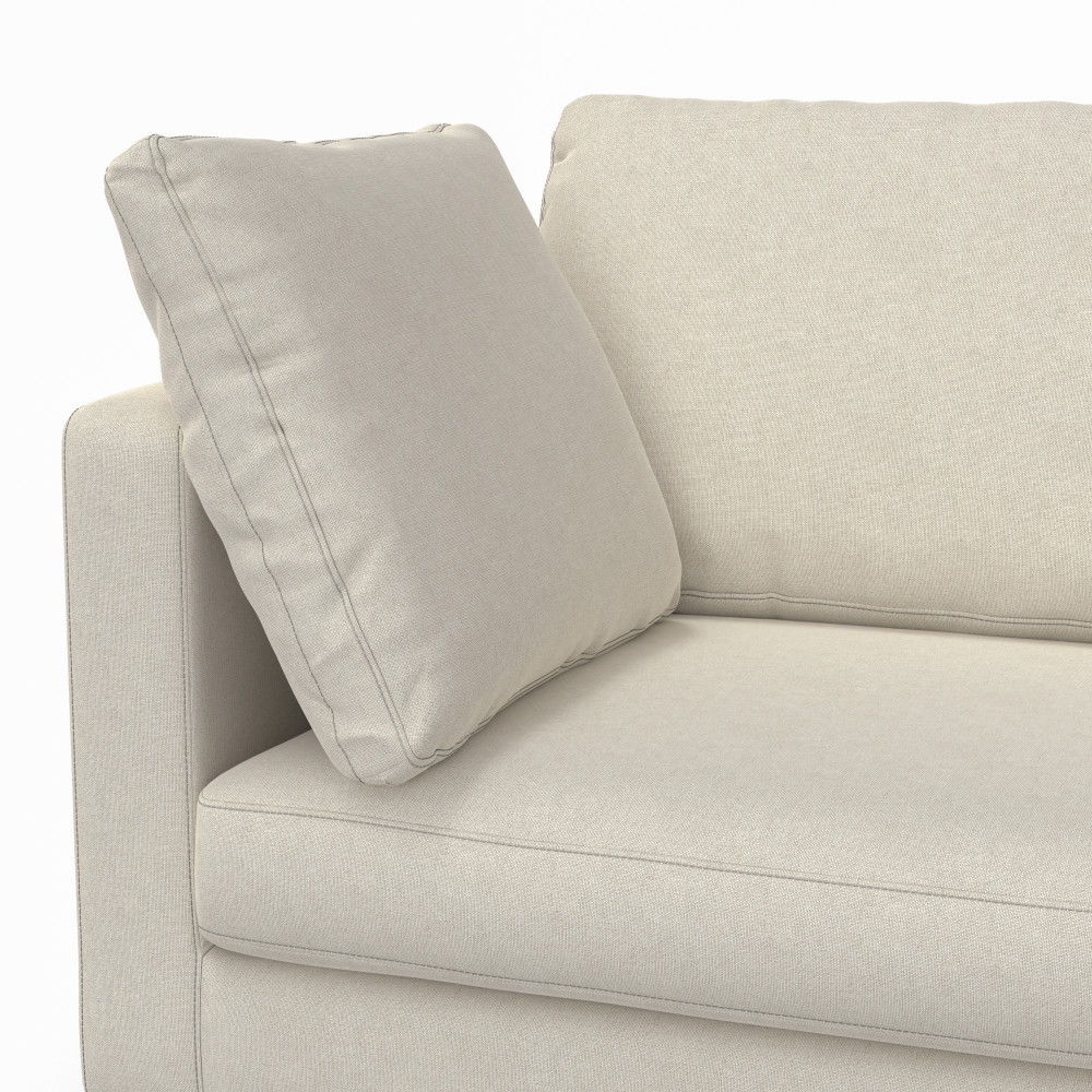 Ava - Mid Century Sofa, Upholstered - Cream