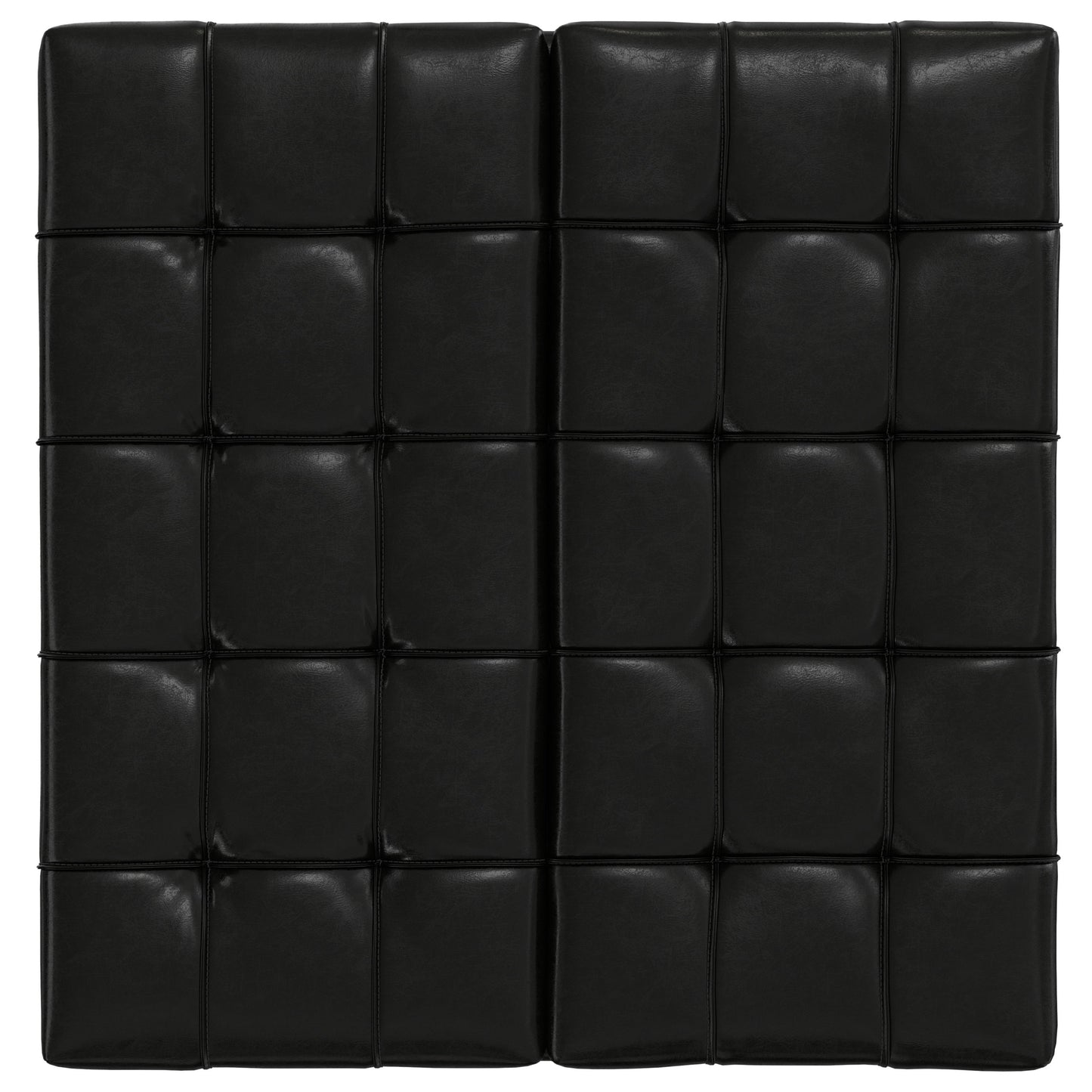 Laura - Lift Top Storage Ottoman - Black