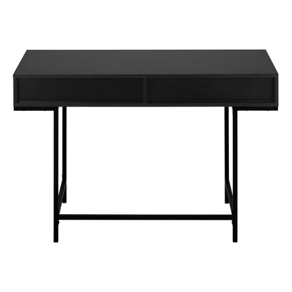 Computer Desk For Home Office, Laptop, Storage Drawers, Modern - Black