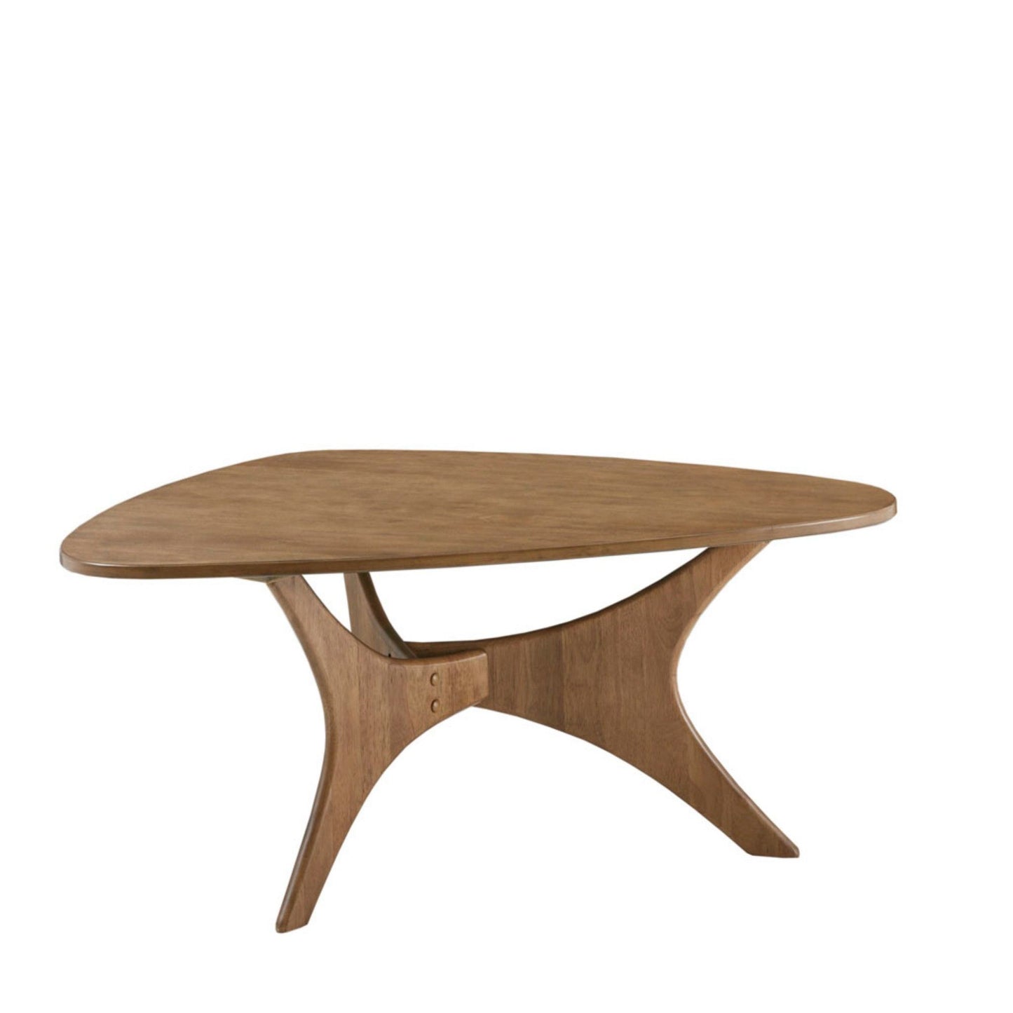 Triangle Wood Coffee Table Mid - Century Modern Design - Light Brown