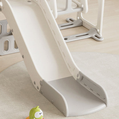 Versatile Toddler Slide With 11 - 1 Activity Center - Gray / Ivory