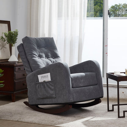 Single Sofa Reclining Japanese Chair Lazy Sofa Tatami Balcony Adjustable Chair - Antique Gray