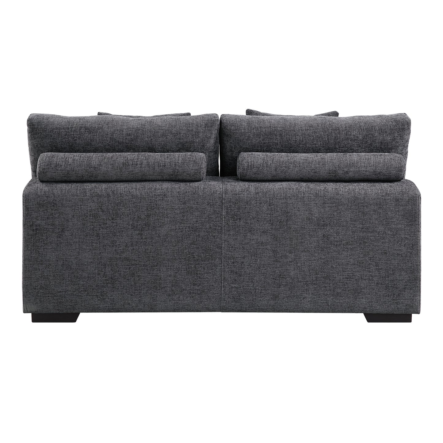 Chosen - Sectional Sofa With Toss Pillows With 2 Chaises - Gray