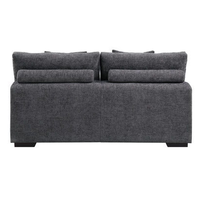 Chosen - Sectional Sofa With Toss Pillows With 2 Chaises - Gray