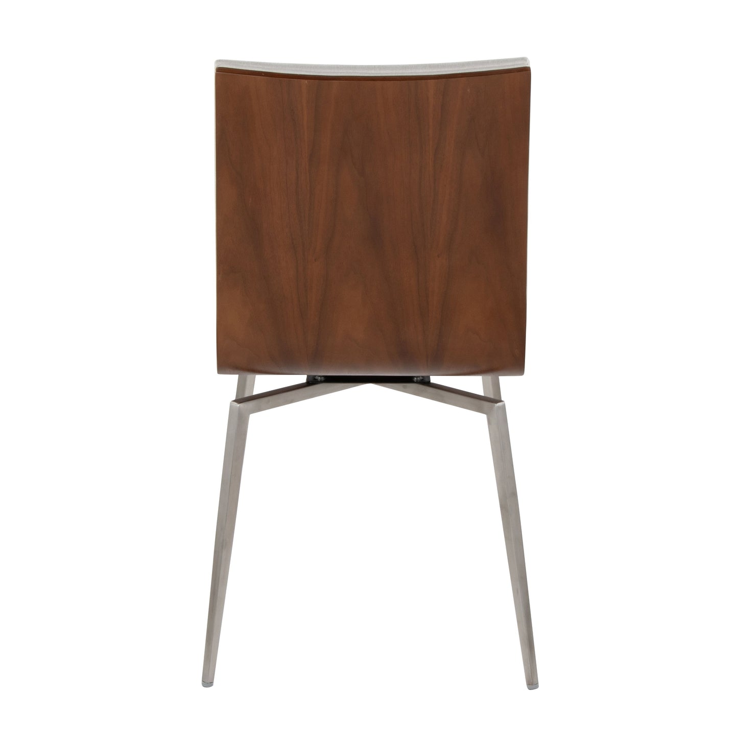 Mason - Contemporary Dining / Chair With Swivel (Set of 2) - Walnut / Cream