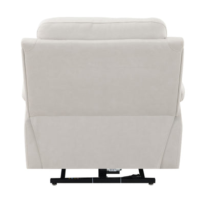 Chriki - Polished Microfiber Power Motion Recliner With Lift Heating Massage Chair - Beige