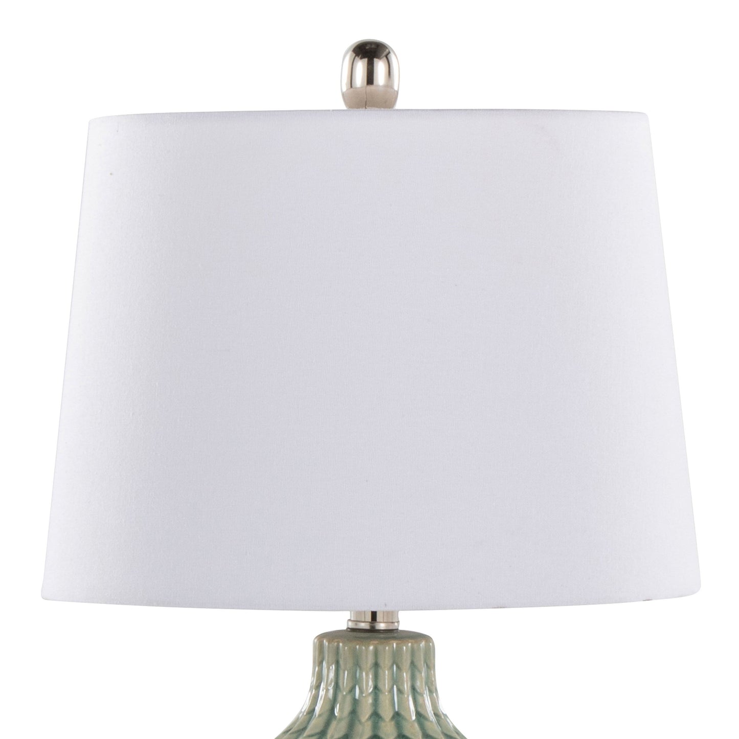 Rockwell - Contemporary Ceramic Table Lamp (Set of 2) - Sage / White