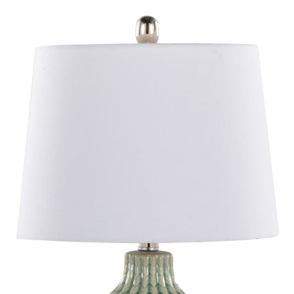 Rockwell - Contemporary Ceramic Table Lamp (Set of 2) - Sage / White