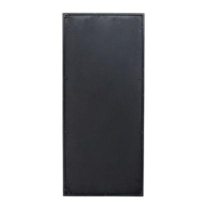 Traditional Decor Style Rectangle Antique Glass Wall Mirror, Wall Decor For For Bathroom Entryway Console Lean Against Wall - Black