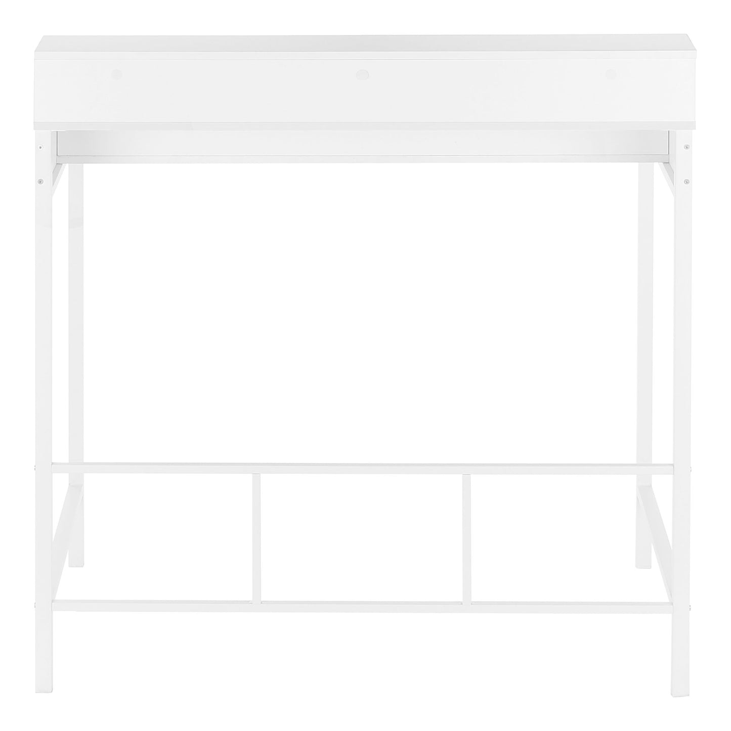 Computer Desk, Home Office, Standing, Storage Shelves, Laptop, Contemporary & Modern - White