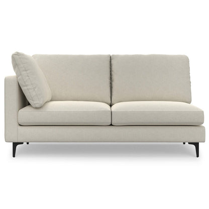 Ava - Mid Century Corner Sectional Sofa - Cream
