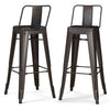 Rayne - Metal Bar Stool (Set of 2) - Gun Metal Gray
