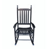 Wooden Porch Rocker Chair, Without Mat - Black