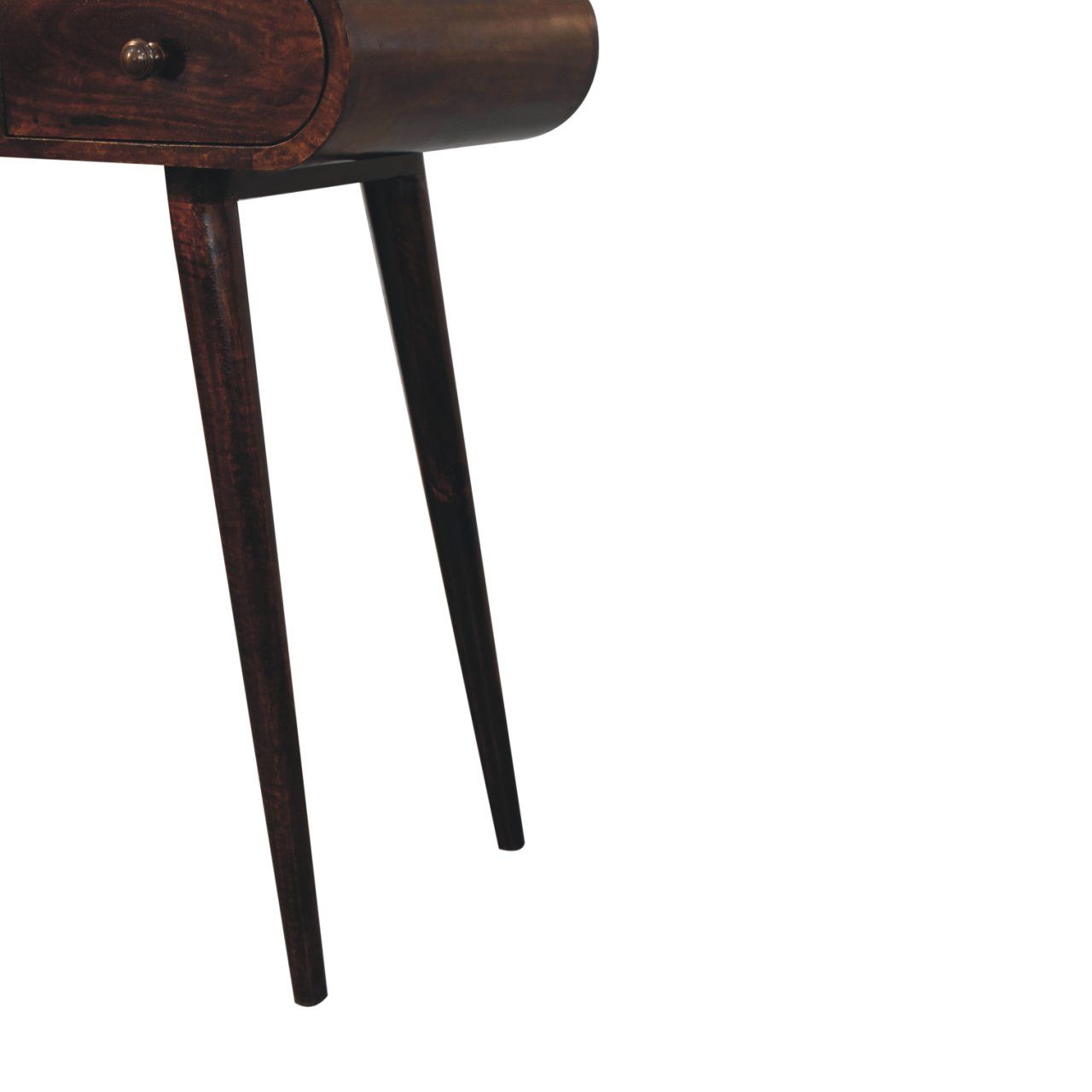 Dressing Table With Foldable Mirror - Walnut