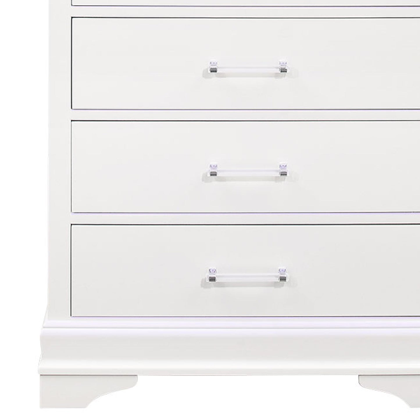 Charlston - Chest With LED - White