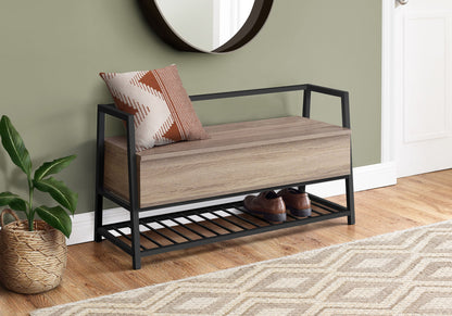 Bench, Entryway, Hallway, Storage, Rectangular, Contemporary & Modern - Taupe