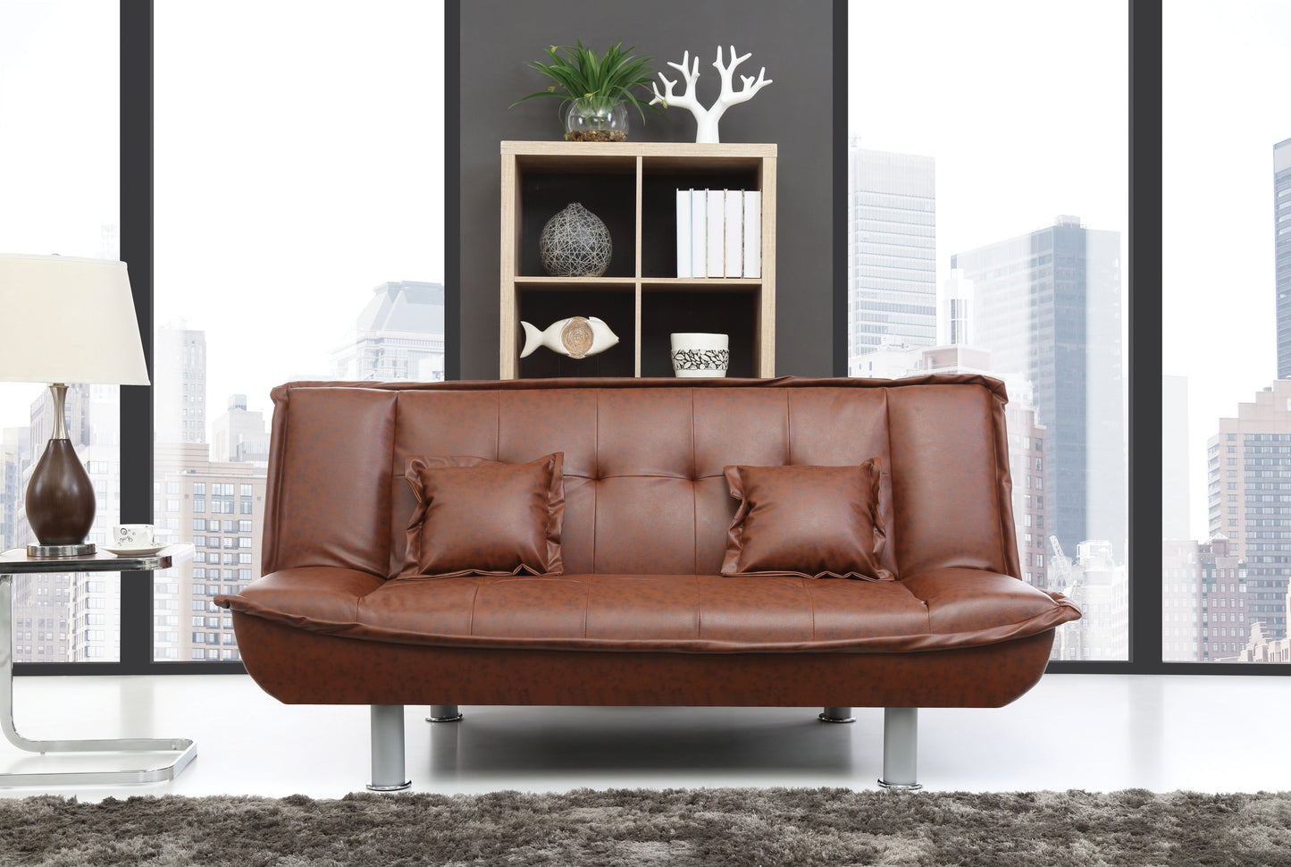 Lionel - Sofa Bed - Brown