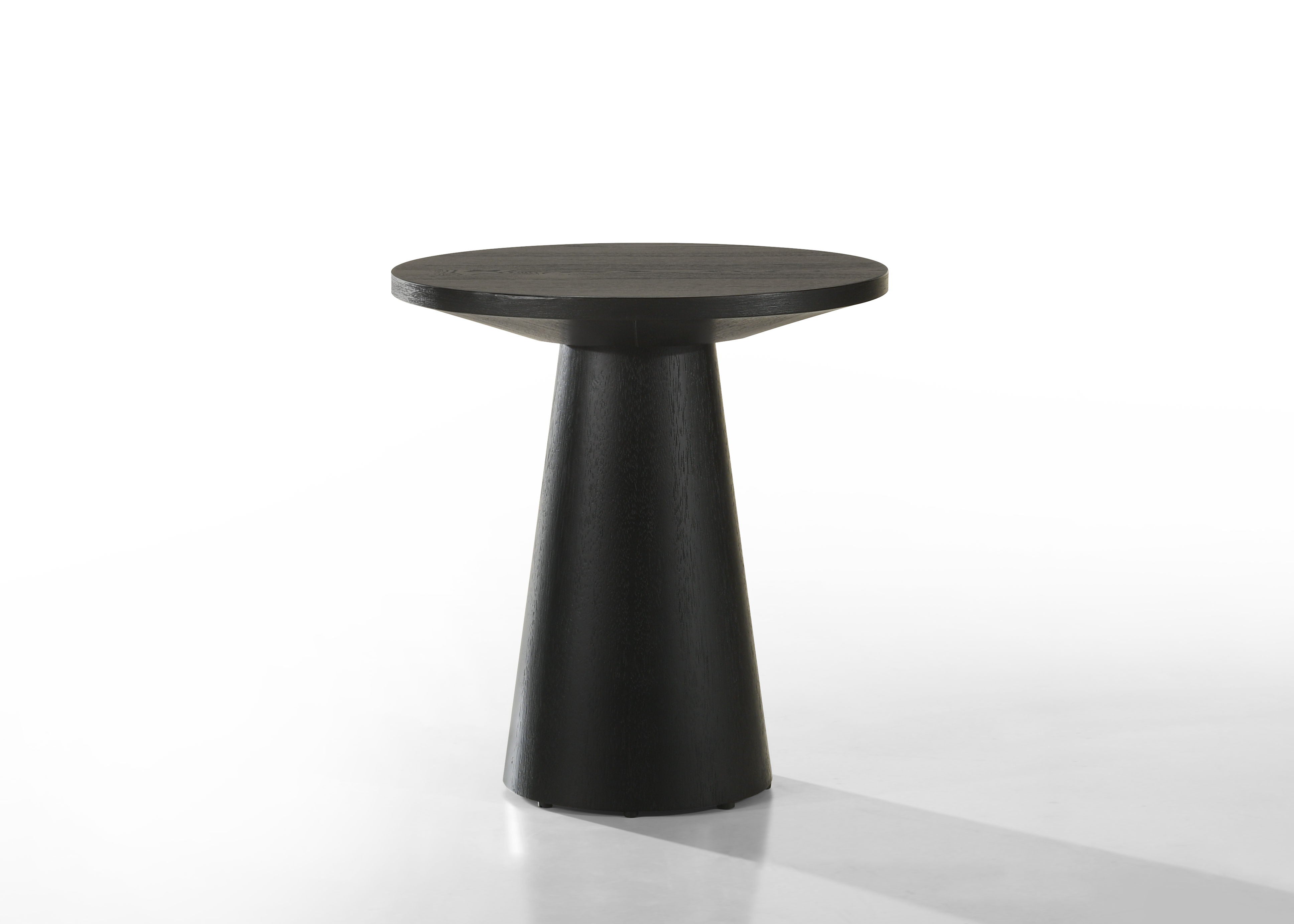 Jasper - Round Console Table - Ebony Black