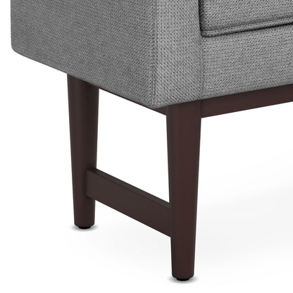 Scott - Small Ottoman Bench - Pewter Gray