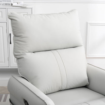 Rocking Recliner Chair, 360 Degree Swivel Nursery Rocking Chair, Glider Chair, Modern Small Rocking Swivel Recliner Chair For Bedroom, Living Room Chair Home Theater Seat, Side Pocket - Light Gray