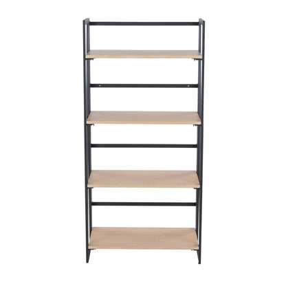 Dakota - Contemporary Bookcase - Black / Natural