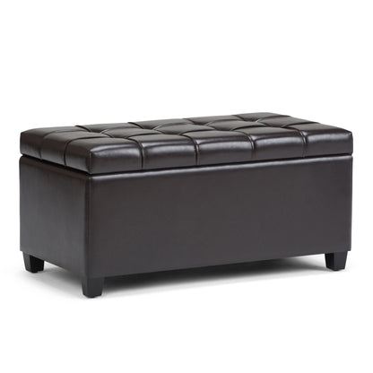 Sienna - Storage Ottoman Bench - Tanners Brown