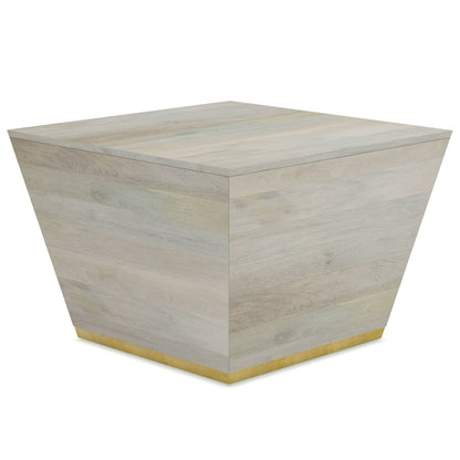 Abba - Square Coffee Table - White Wash