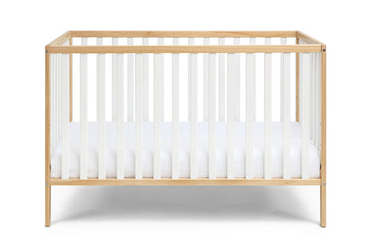 Deux - Remi 3 In 1 Convertible Island Crib - Natural / White