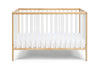 Deux - Remi 3 In 1 Convertible Island Crib - Natural / White