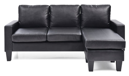 Jenna - Sofa Chaise - Black