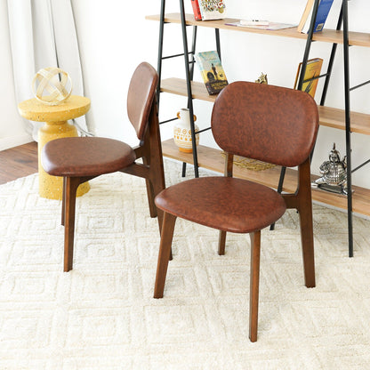 Kelsey - Dining Chair (Set of 2) - Brown / Natural