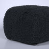Spongy - Microfiber Square Pouf, Cozy Seating - Dark Charcoal