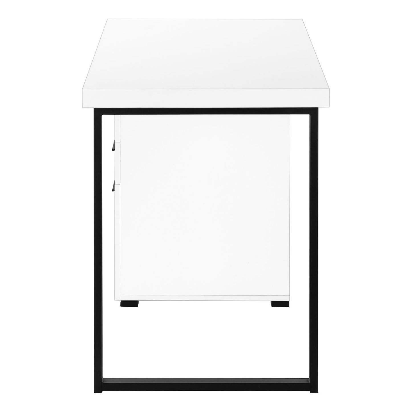 Computer Desk For Home Office, Laptop, Left Right Set - Up, Storage Drawers - White