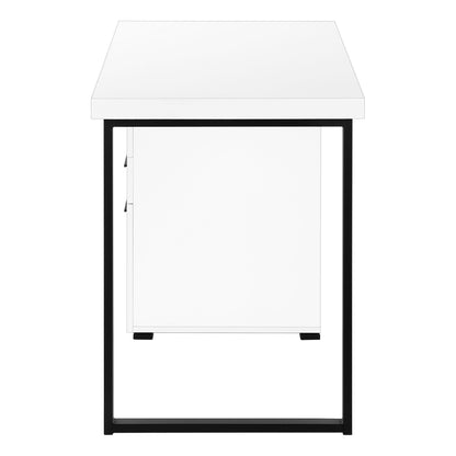 Computer Desk For Home Office, Laptop, Left Right Set - Up, Storage Drawers - White