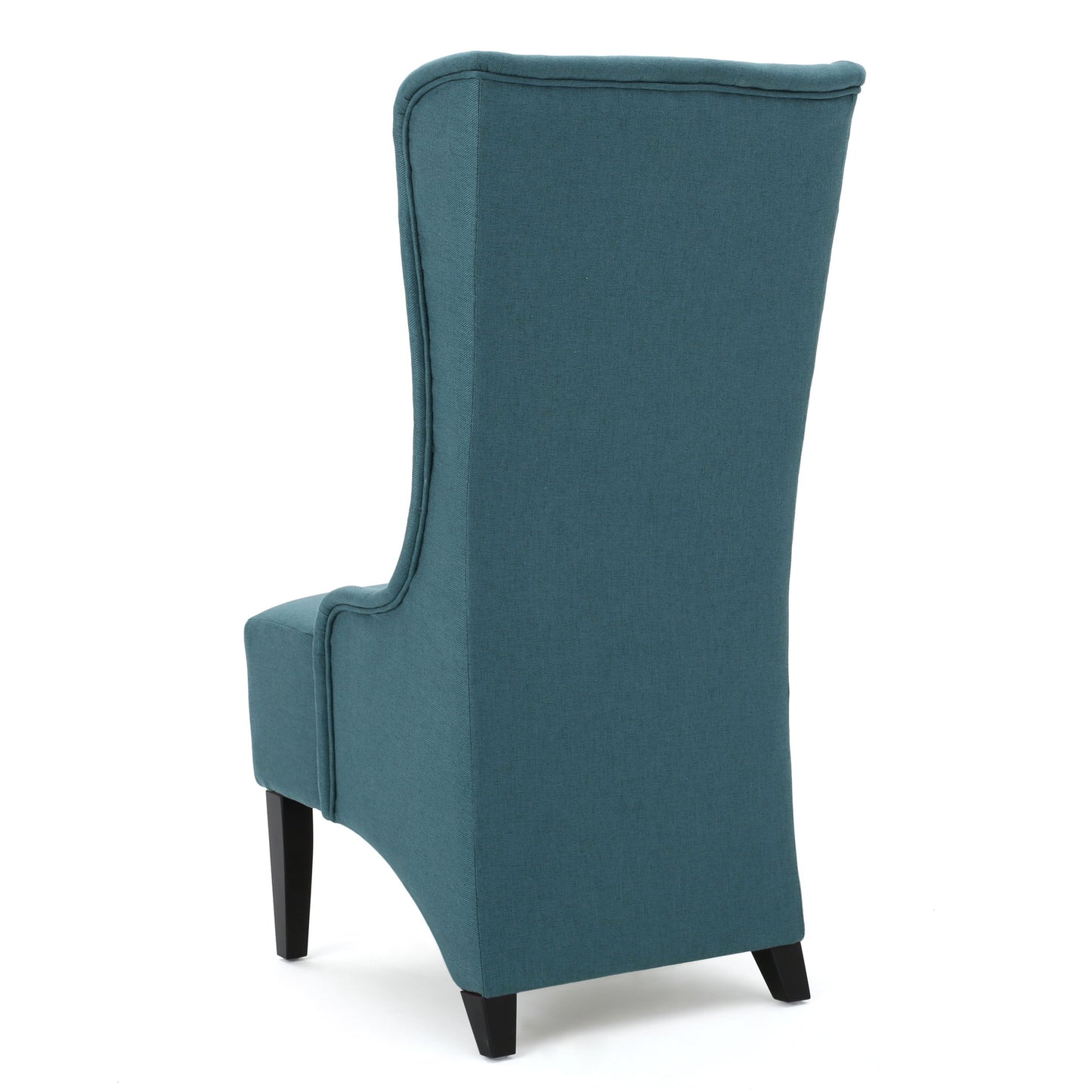 Alight - Upholstered Dining Chair With High Back And Birch Wood Legs - Teal