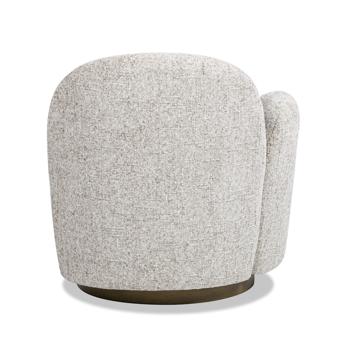 Duo - LAF One-Arm Swivel Accent Chair - Multi Greige Beige